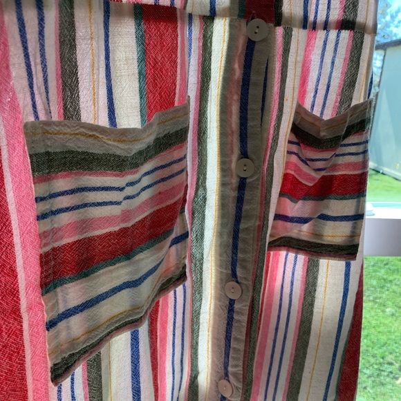 Linen summer dress with pockets - Picture 3 of 5